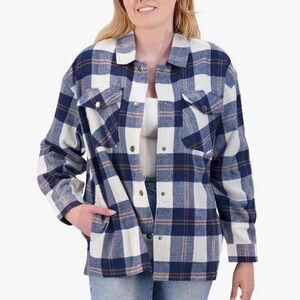 HFX Flannel shirt jacket size small